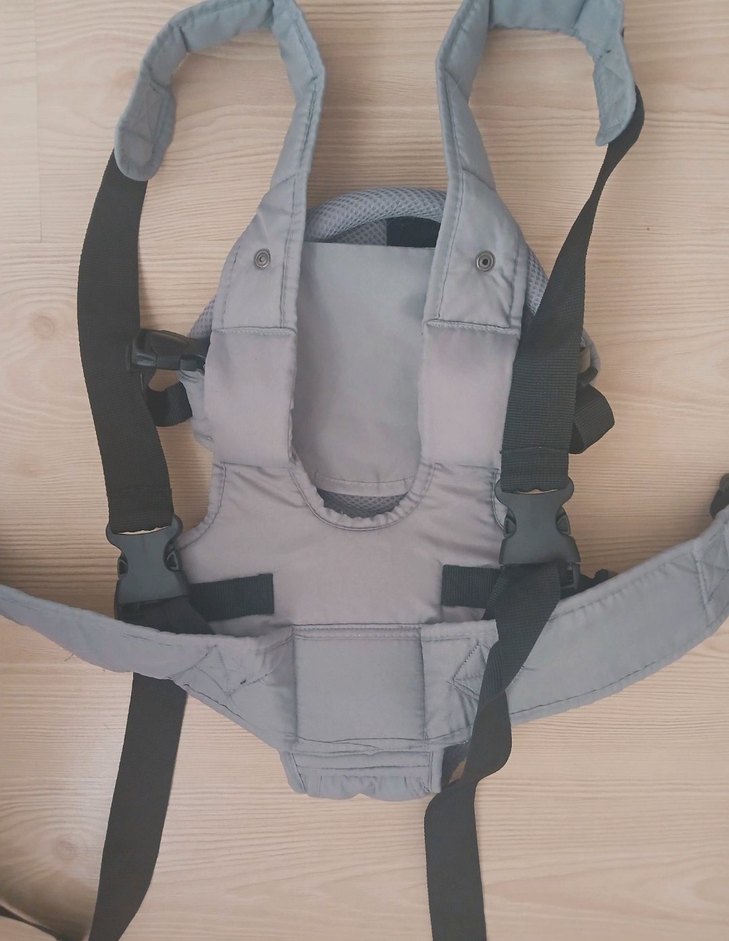 Gri Bebek Taşıyıcı Kanguru - Görsel 3