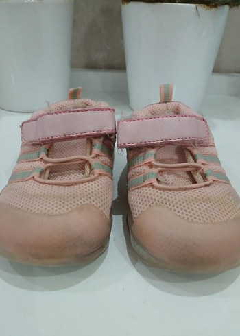 Pembe Fileli Işıklı Taban Çocuk Spor Ayakkabısı (Sneaker) - Görsel 5
