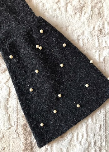 İncili İspanyol Kol Örme Elbise - Görsel 3