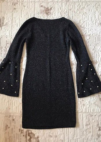 İncili İspanyol Kol Örme Elbise - Görsel 5