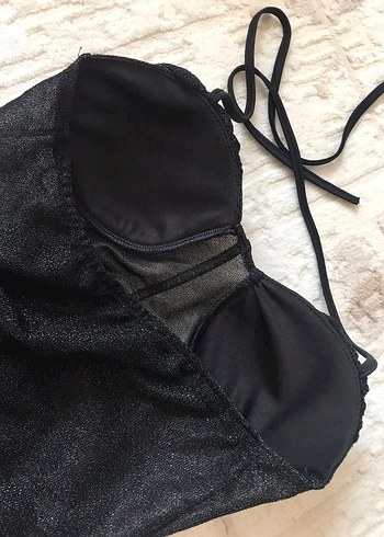 Büzgülü Transparan Detaylı Gece Elbisesi - Görsel 11