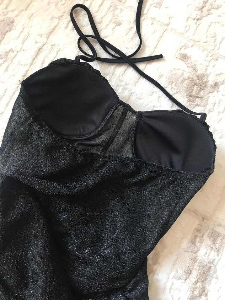 Büzgülü Transparan Detaylı Gece Elbisesi - Görsel 5