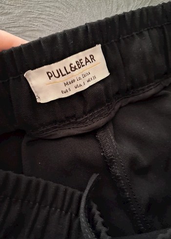 Pull and Bear Sik Siyah Bol Paca Pantolon