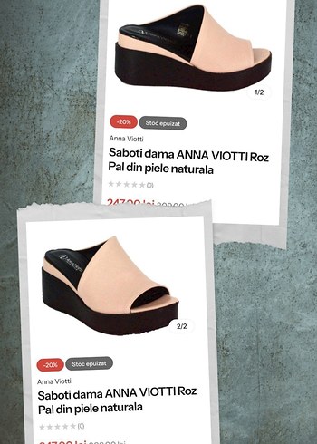 Anna Viotti Pembe Dolgu Topuk Kadın Terlik