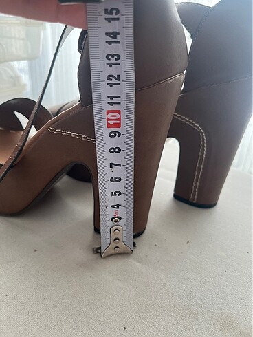 38 Beden 38 numara taba rengı topuklu