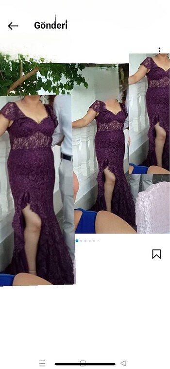 Diğer Mor düğün elbise