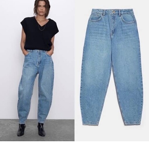 Zara yüksel bel jean