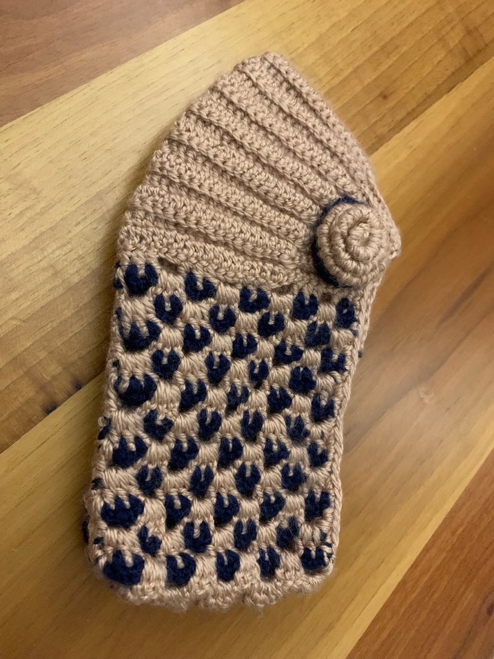 Bej Örgü Kadın patik - Görsel 3