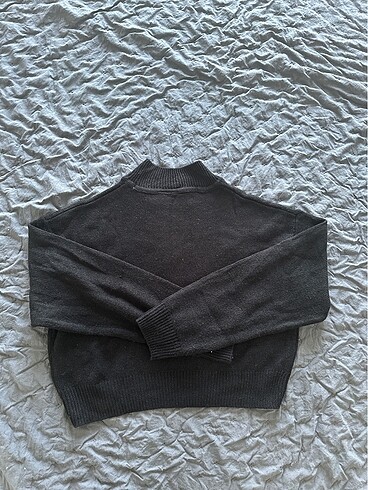 H&m mevsimlik triko crop kazak