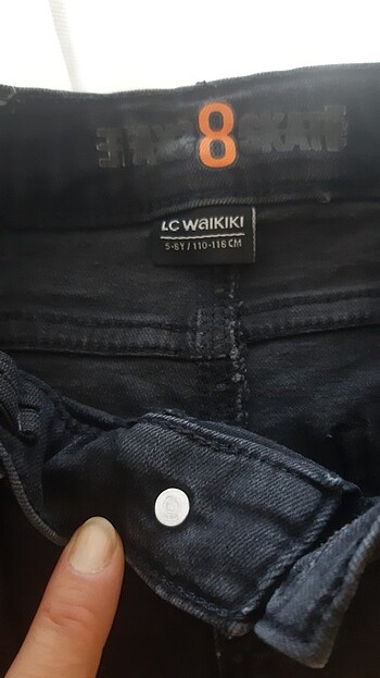 5 Yaş Beden siyah Renk çocuk jeans