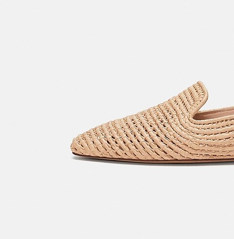 39 Beden Zara bohem hasır loafer