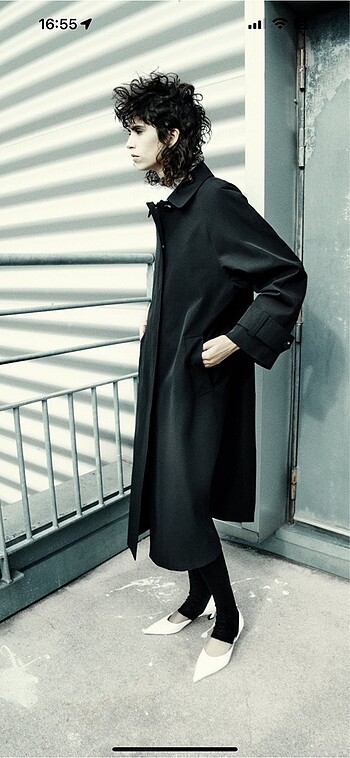 Zara oversize su geçirmez trençkot
