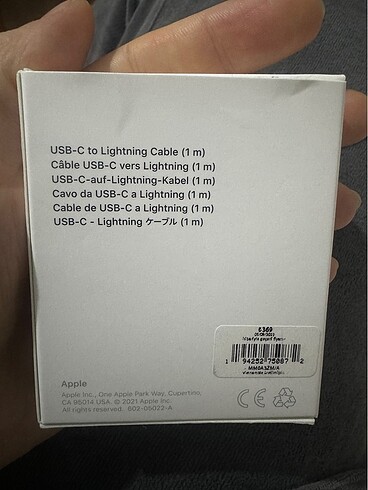 Apple usb-c lightining kablo - Görsel 3