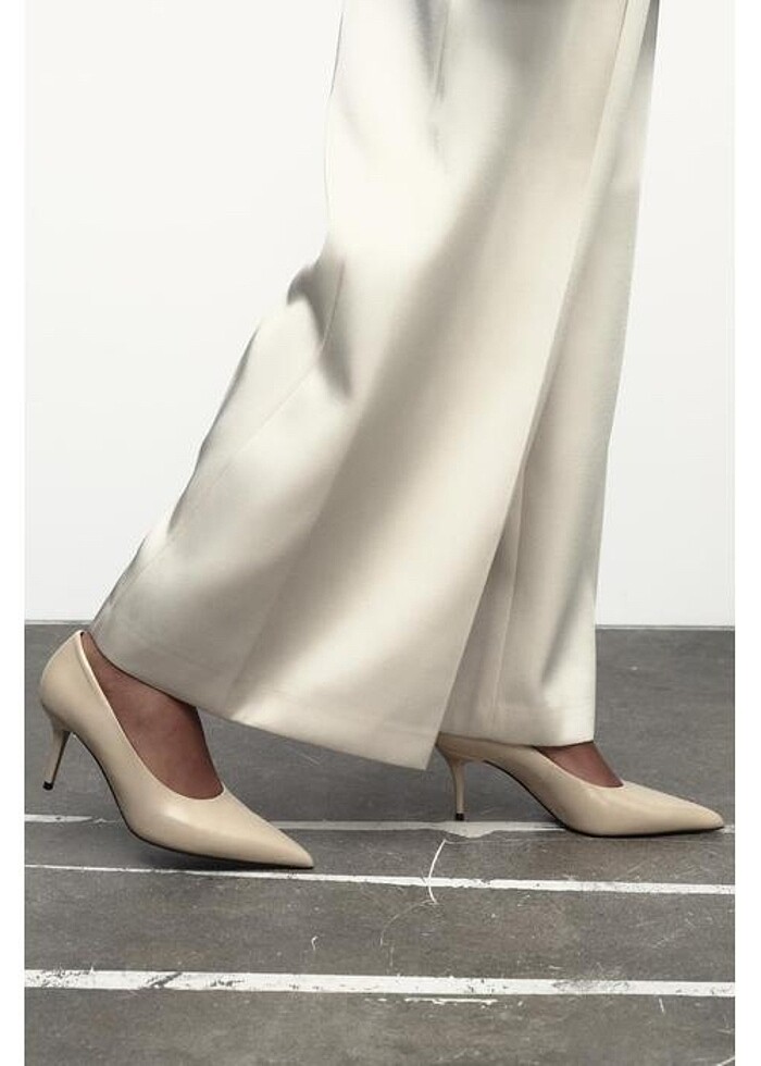 Zara deri topuklu ayakkabı - Görsel 2