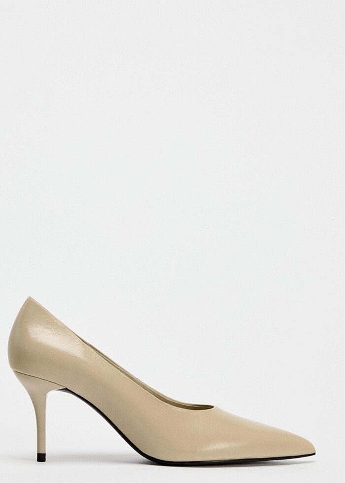 Zara deri topuklu ayakkabı - Görsel 3