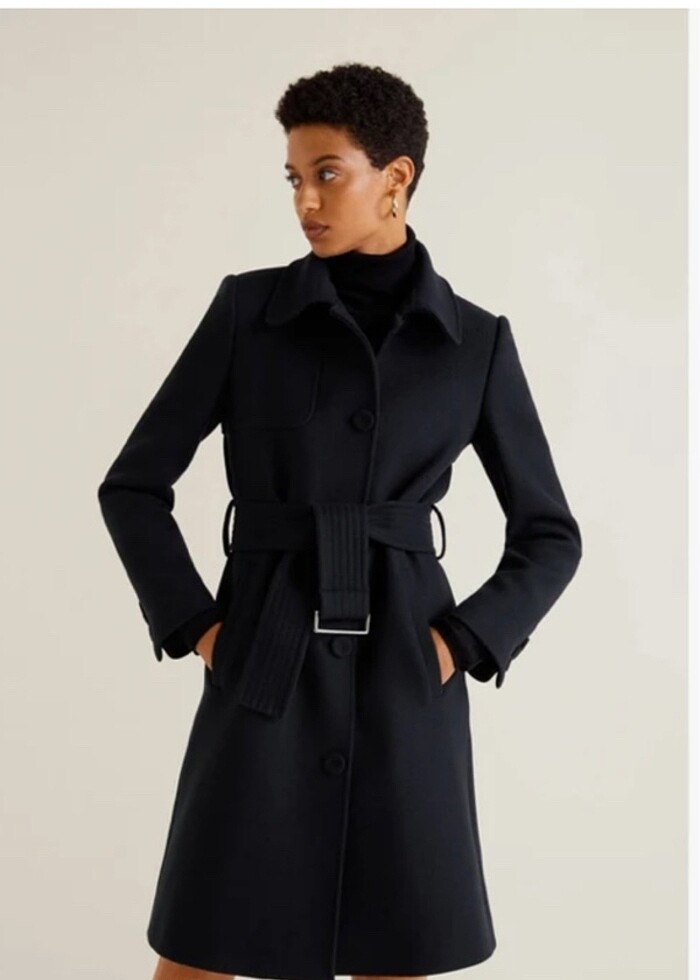 Mango lacivert kaban - Görsel 2