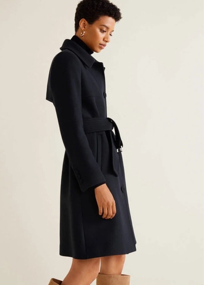 Mango lacivert kaban - Görsel 3