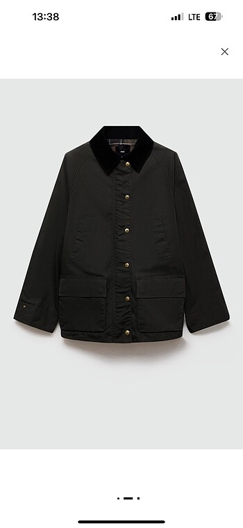 Mango mumlu görünümlü parka - Görsel 5