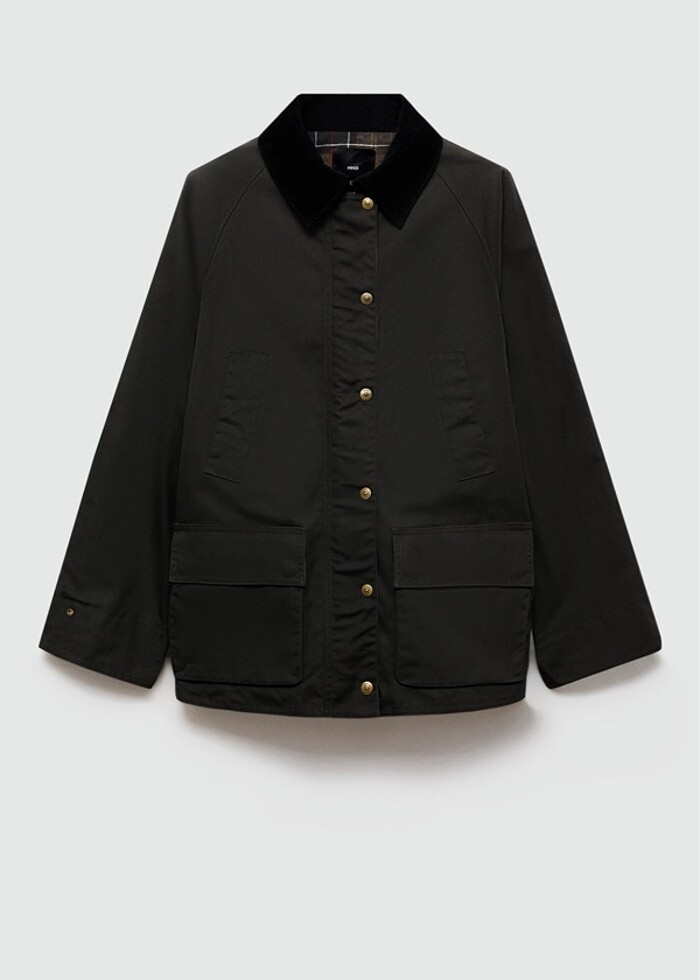 Mango mumlu görünümlü parka - Görsel 5