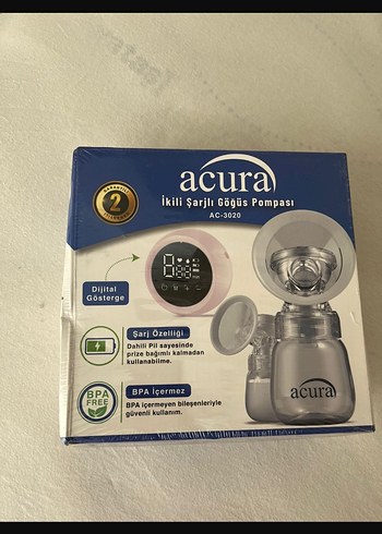Acura Beyaz Elektrikli Göğüs Pompası