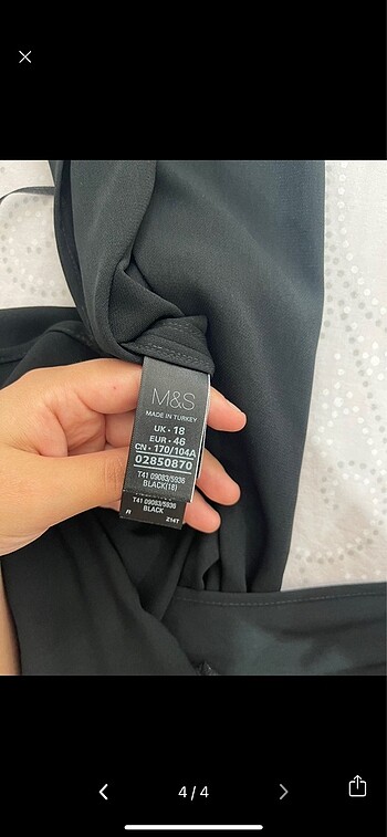 44 Beden siyah Renk Tunik