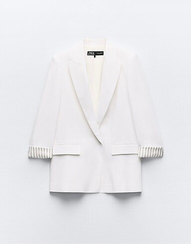 Keten Karışımlı Blazer Ceket Zara