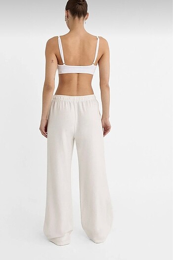 Stradivarius Stradivarius Keten Karışımlı Bol Pantolon