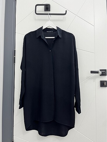 LCW Casual Siyah Gömlek Tunik