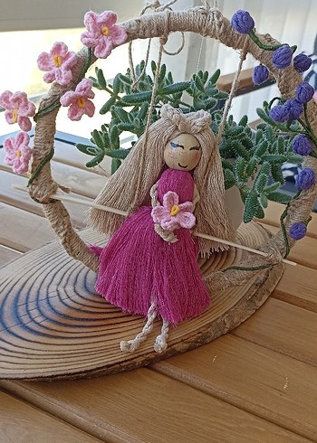 Diğer Pembe El Yapımı Dekoratif Bebek