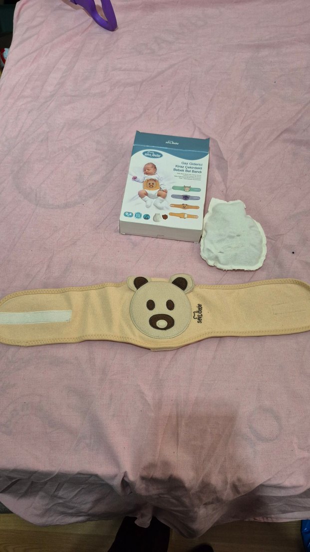 Sevbebe Bebek Bel Bandı Kiraz Çekirdekli - Görsel 2