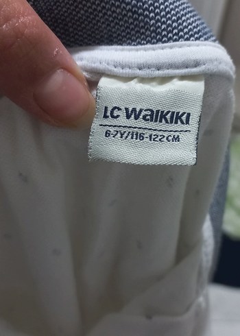 LC Waikiki Erkek Çocuk Beyaz Baskılı Polo Tişört