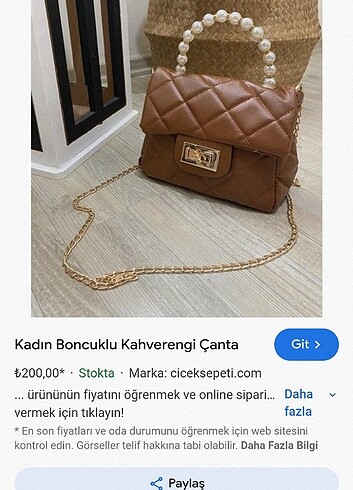 Taba incili çanta 