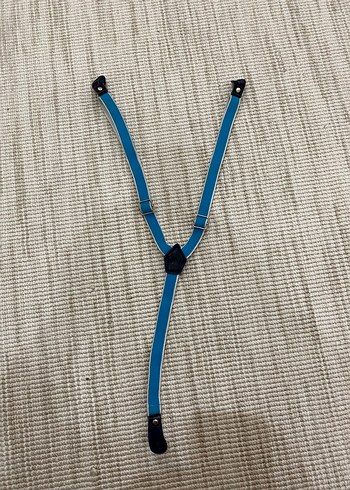 Çocuk Mavi Fermuarlı Sokak Tarzı Askı - Görsel 2