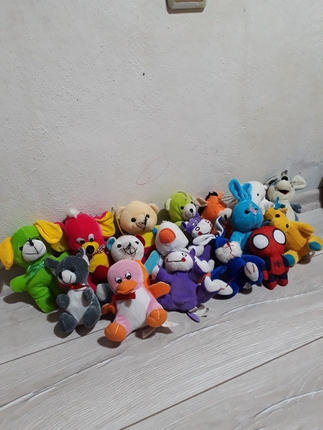 17 tane pelus oyuncak