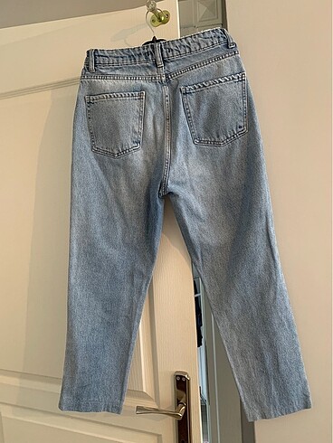 xs Beden mavi Renk Mom jean