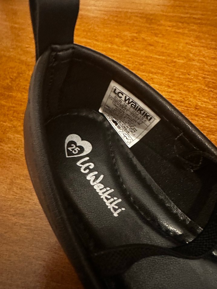 Kız Çocuk Siyah Fiyonk Detaylı Babet - Görsel 3