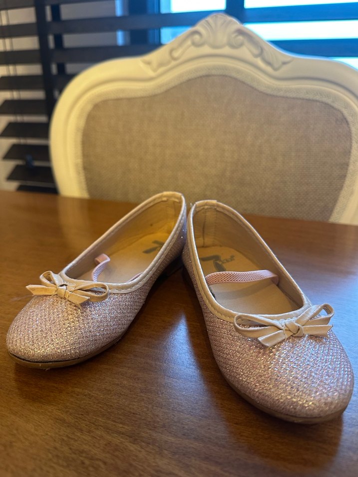 Kız Çocuk Bej Fiyonklu Babet - Görsel 2