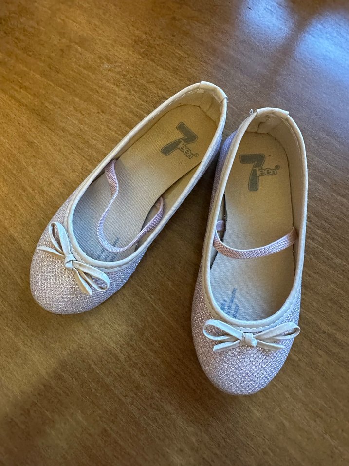 Kız Çocuk Bej Fiyonklu Babet - Görsel 3