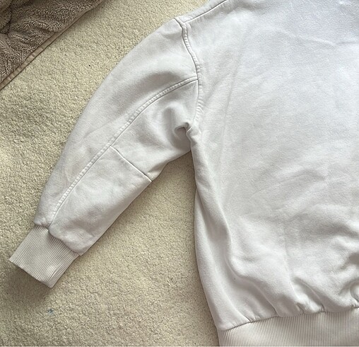 s Beden beyaz Renk Bershka Kapüşonlu sweatshirt