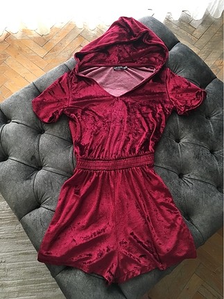 Bershka kadife tulum yeni