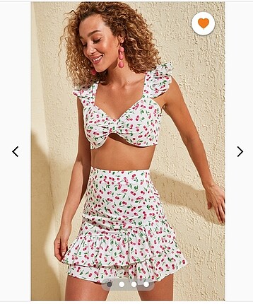 Trendyol kirazlı lolita takım ve bershka pantolon