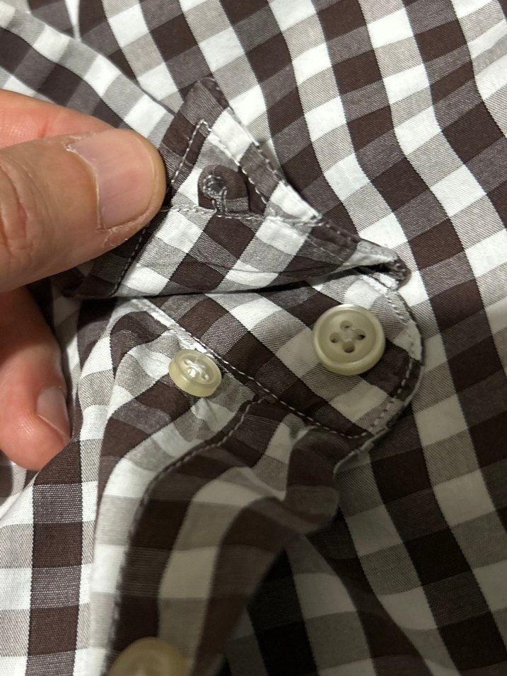George hogg Erkek Kahverengi Kareli Uzun Kollu Gömlek - Görsel 4