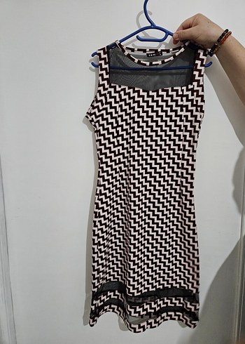 Lacivert V Yakalı Dantel Detaylı Midi Elbise - Görsel 8