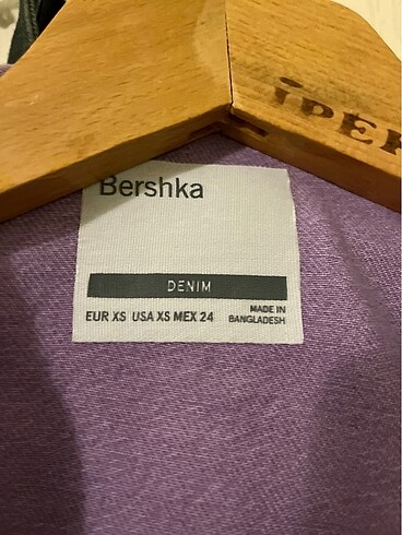 xs Beden mor Renk Bershka Kot Ceket