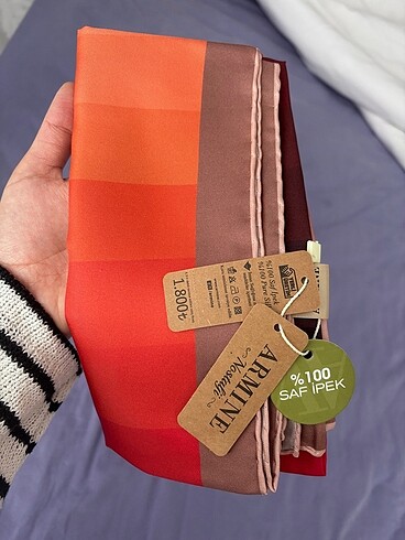 Armine twill ipek eşarp