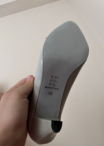 38 Beden gri Renk Klasik Bej Stiletto Kadın Ayakkabı