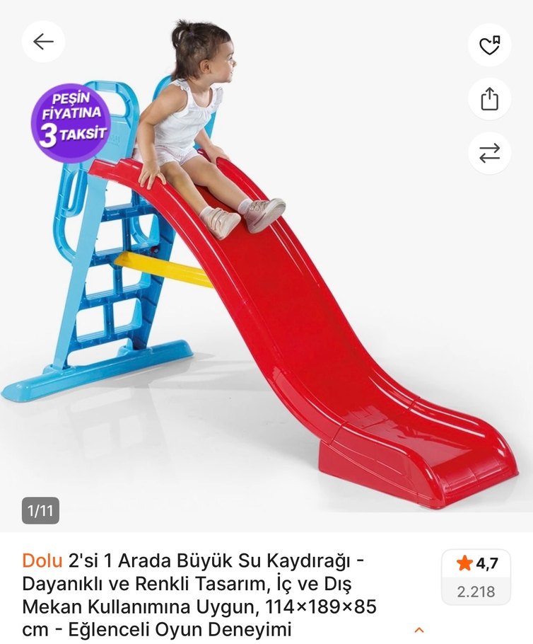 Çocuklar için renkli kaydırak - Görsel 3