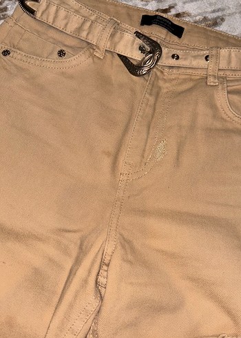 34 Beden camel Renk Kadın Bershka Bej Jean