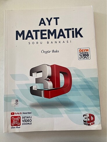Ayt matematik 3D yayınları soru bankası