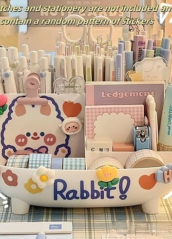 İthal kawaii masaüstü kalemlik organizer